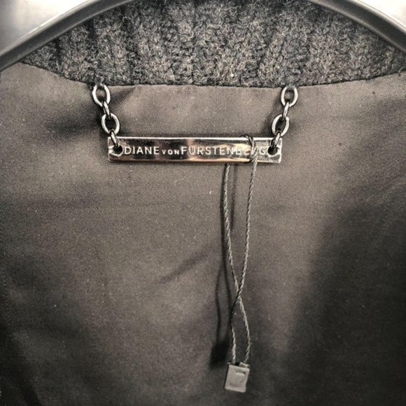 DVF Zayde Sequin Oversize Mohair Sweater Cardigan - Picture 6 of 9